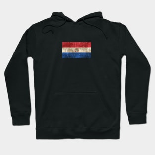 Vintage Aged and Scratched Paraguay Flag Hoodie